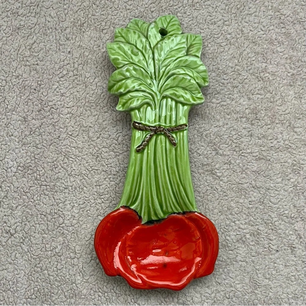 Green and Red Ceramic Wall Decor